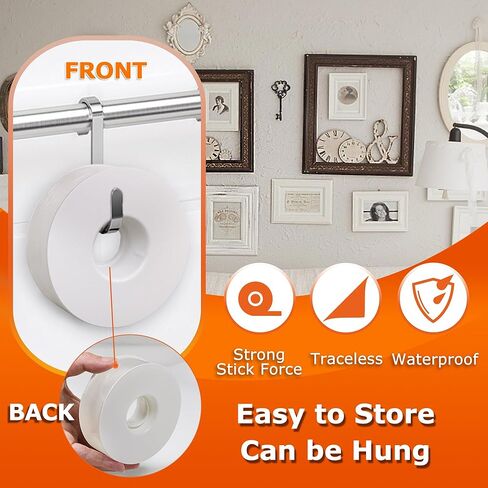 Double Sided Tape-Heavy Duty Mounting Tape 1.18in x 9.85ft Nano Double Sided Mounting Tape Transparent Poster Tape Double Sided Tape for Walls Office Outdoor Carpet Home in Kuwait