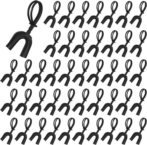 Dunzy 60 Pcs Black Strapped Mouth Guard Sports Mouthguard with Strap Soft Mouth Protector for Youth Adult Boxing Basketball Hockey Rugby Lacrosse Wrestling Taekwondo Jujitsu in Kuwait