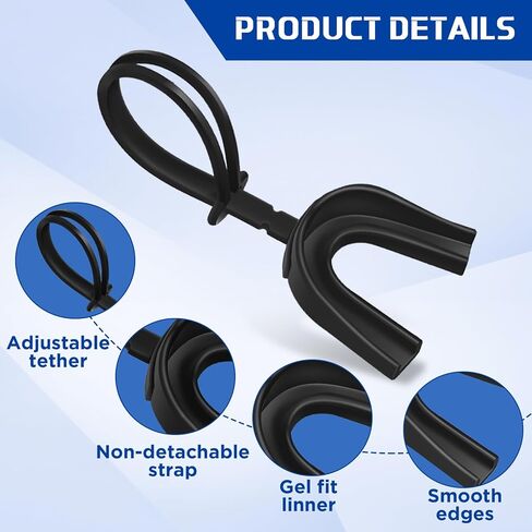 Dunzy 60 Pcs Black Strapped Mouth Guard Sports Mouthguard with Strap Soft Mouth Protector for Youth Adult Boxing Basketball Hockey Rugby Lacrosse Wrestling Taekwondo Jujitsu in Kuwait