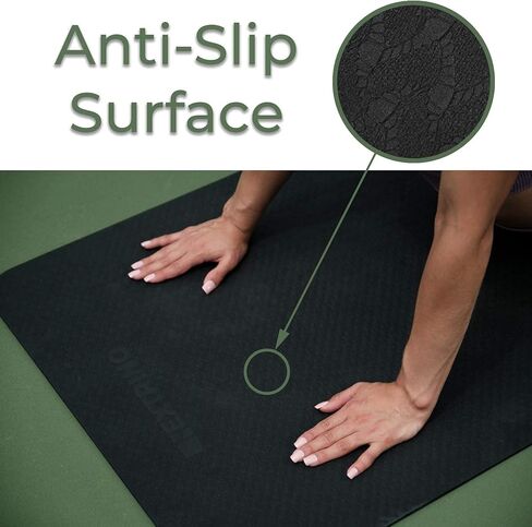 بساط Nextrino للتمدد والحركة - بساط تمرين غير قابل للانزلاق لدحرجة الرغوة واليوجا والبيلاتس والتدريبات الأرضية in Kuwait