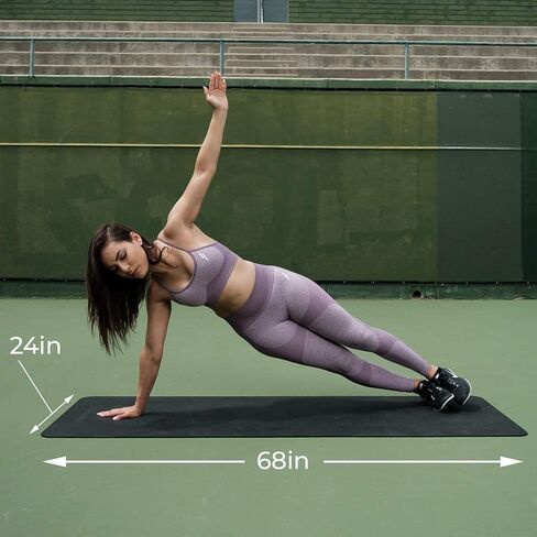 بساط Nextrino للتمدد والحركة - بساط تمرين غير قابل للانزلاق لدحرجة الرغوة واليوجا والبيلاتس والتدريبات الأرضية in Kuwait