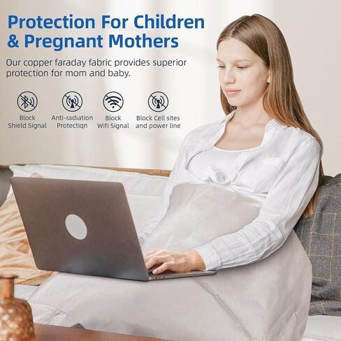 قماش فاراداي - حقائب فاراداي DIY من قماش فاراداي من الدرجة العسكرية درع حماية EMF/EMP، قماش فاراداي 43 بوصة × 118 بوصة + حاجز إشارة شريط فاراداي 1 بوصة × 79 بوصة للهاتف الخلوي/واي فاي/نظام تحديد المواقع العالمي/RFID/بلوتوث in Kuwait