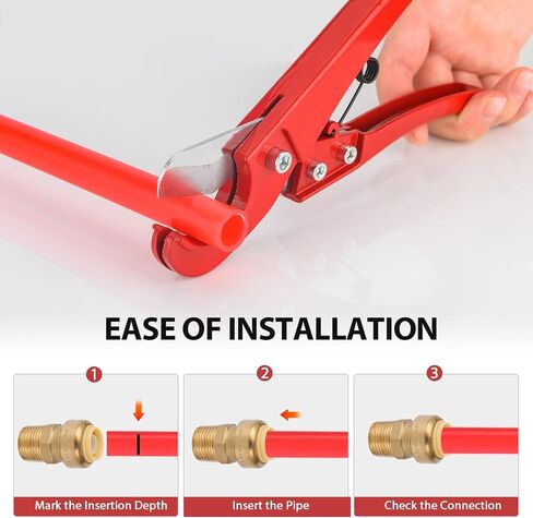 (Pack of 2) EFIELD 3/4 Inch x 3/4 Male Adapter Push to Connect Pex Copper, CPVC, 3/4 Inch, with a Disconnect Tool in Saudi Arabia