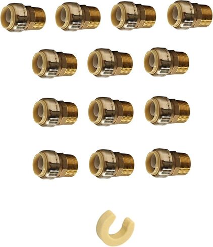 (Pack of 2) EFIELD 3/4 Inch x 3/4 Male Adapter Push to Connect Pex Copper, CPVC, 3/4 Inch, with a Disconnect Tool in Saudi Arabia