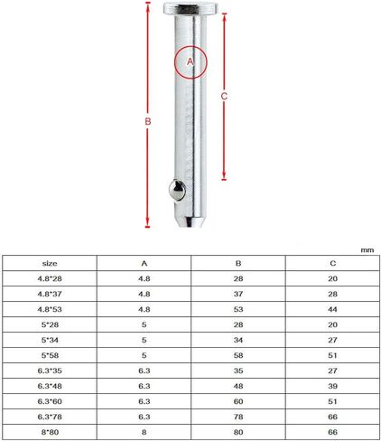 2 حزمة كاملة 316 SS دبوس سريع التحرير، القطر 1/4 بوصة (6.3 مم)، الطول الإجمالي 3.07 بوصة (78 مم)، دبوس وتد مسطح مع كرة محملة بنابض، دبوس أسطواني لوضع دبابيس تثبيت حديقة الحديقة in Kuwait