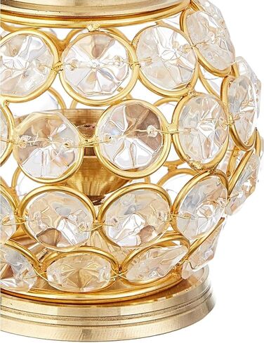 Brass Crystal Matki Akhand Diya Crystal Oil Lamp for Diwali Decoration & Pooja | Traditional Indian Oil Lamp for Festival Season | Home Decor | Ideal Gift – Pack of 1 (5.50 Inches) in Kuwait