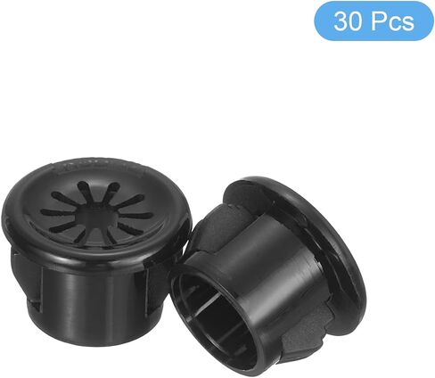 حلقات كابل uxcell 30 قطعة، حلقة جلبة كبس للثقوب مع تركيب 0.47 بوصة (12 مم)، حلقة تثبيت دائرية من النايلون في مكتب الكابلات لإدارة الكابلات والأسلاك، أسود in Kuwait