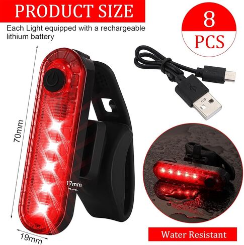 Treela 8 قطع أضواء ملاحة كاياك، أضواء قارب ستيرن مقاومة للماء، أضواء ملاحة LED للقوارب الليلية، أضواء السلامة البحرية لقارب عائم، وضع وامض زورق (أحمر، أخضر، أبيض) in Kuwait