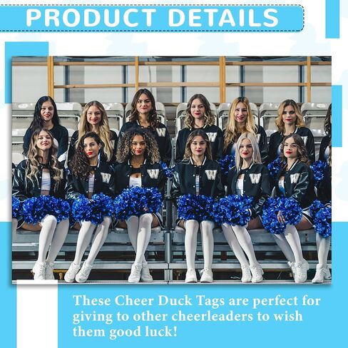 24 Set Cheer Gifts Bulk Includes 24 Duck Keychain Mini Duck Keychain Inspirational Gifts for Women Cheerleader Competition Team in Saudi Arabia