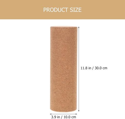 Yoga Blocks Cork Roller Fitness Yoga Roller Exercise Physical Exercise Deep Tissue Muscle Massage Portable Yoga Cylinder Back Bend Training for Legs Back Muscles in Saudi Arabia