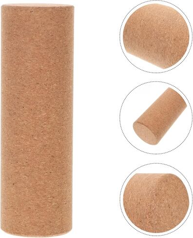 Yoga Blocks Cork Roller Fitness Yoga Roller Exercise Physical Exercise Deep Tissue Muscle Massage Portable Yoga Cylinder Back Bend Training for Legs Back Muscles in Saudi Arabia
