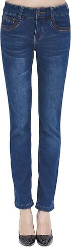 Camii Mia-Womens-Fleece-lined-Jeans-Winter Jeans بناطيل تدفئة حرارية من قماش الدنيم Jeggings مقاس نحيف in Kuwait