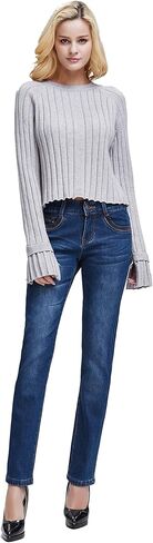 Camii Mia-Womens-Fleece-lined-Jeans-Winter Jeans بناطيل تدفئة حرارية من قماش الدنيم Jeggings مقاس نحيف in Kuwait