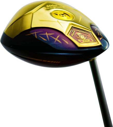 غطاء رأس نادي الجولف الياباني WaZaki 14K بلمسة نهائية من الذهب Cyclone III High COR Close Face Draw Titanium Driver (دور علوي 10.5 درجة، فليكس عادي، عمود جرافيت احترافي، يد يمين، حجم غير مؤكد 500 سم مكعب) in Kuwait