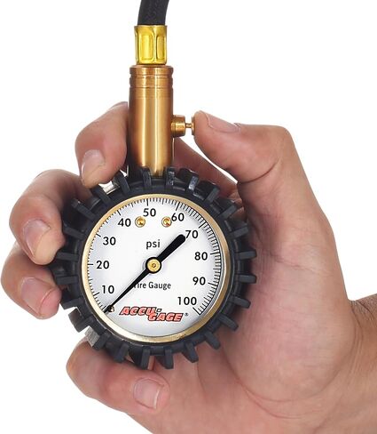 مقياس ضغط الإطارات الاحترافي Accu-Gage RH60X مع واقي مطاطي واقي (60 رطل لكل بوصة مربعة)، ظرف مستقيم in Saudi Arabia