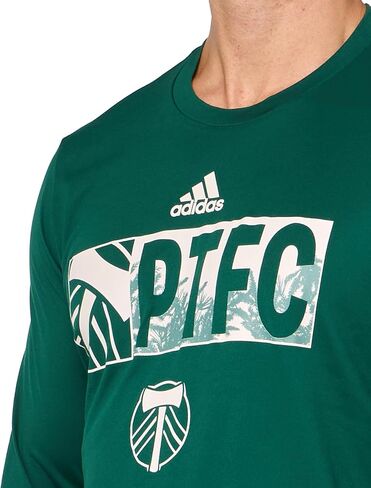 تيشيرت Portland Timbers بأكمام طويلة للرجال من أديداس in Saudi Arabia
