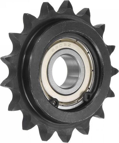 uxcell #40 Chain Idler Sprocket, 17mm Bore 1/2" Pitch 17 Tooth Tensioner, Black Oxide Finished C45 Carbon Steel with Insert Single Bearing for ISO 08A Chains in Saudi Arabia