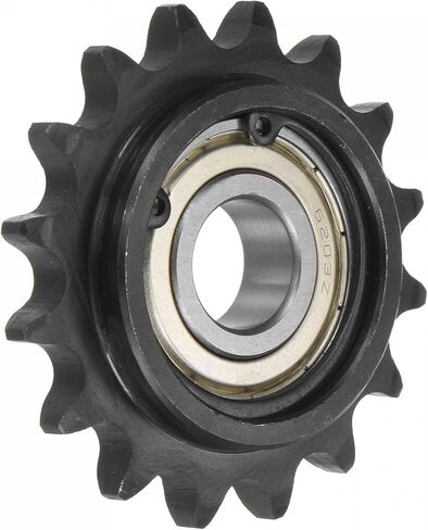 uxcell #40 Chain Idler Sprocket, 17mm Bore 1/2" Pitch 17 Tooth Tensioner, Black Oxide Finished C45 Carbon Steel with Insert Single Bearing for ISO 08A Chains in Saudi Arabia