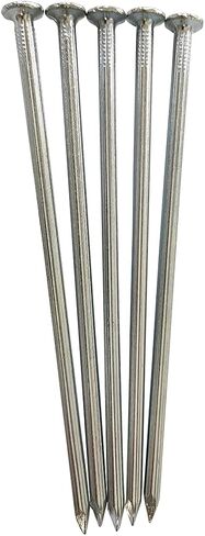 Metal Nails; 6-Inch 144 Pcs Landscape Anchoring Spikes for Paver Edging, Weed Barriers, Turf, House Construction, Carpentry Nail, Tent, Anchoring Stakes (144-6in) in Saudi Arabia