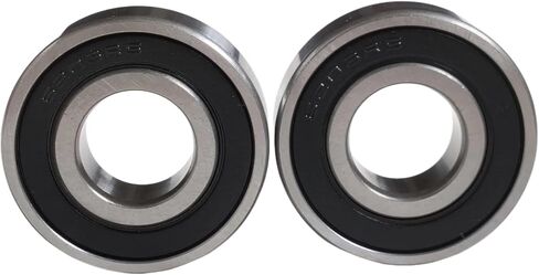 6203-2RSbearing Steel Double Rubber Seal Bearings 17x40x12mm, Pre-Lubricated and Stable Performance and Cost Effective, Deep Groove Ball Bearings(2 Pcs) in Kuwait