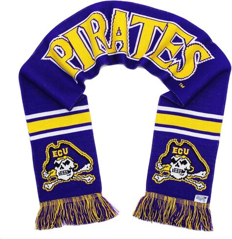 الأوشحة التقليدية وشاح قراصنة كارولينا الشرقية - ECU Pirates Classic Purple محبوك in Kuwait