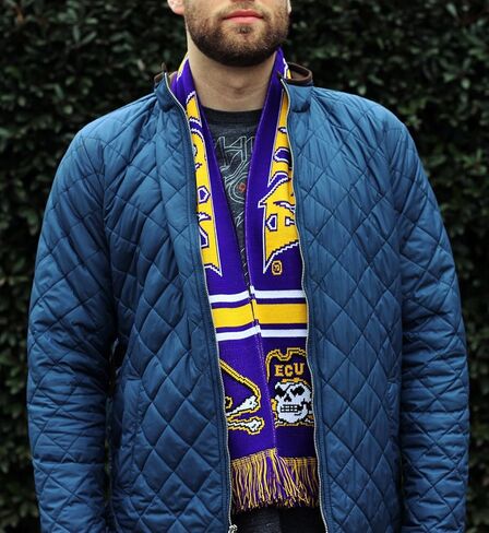 الأوشحة التقليدية وشاح قراصنة كارولينا الشرقية - ECU Pirates Classic Purple محبوك in Kuwait