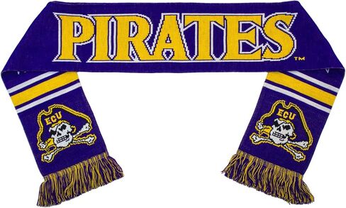 الأوشحة التقليدية وشاح قراصنة كارولينا الشرقية - ECU Pirates Classic Purple محبوك in Kuwait