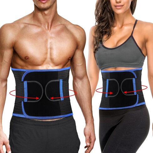 Waist Trainer - Pressure Training Belt for Women Men, Breathable Waist Trimmer, Fitness Sweat Belt for Home Office in Saudi Arabia