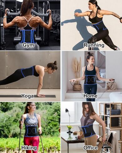 Waist Trainer - Pressure Training Belt for Women Men, Breathable Waist Trimmer, Fitness Sweat Belt for Home Office in Saudi Arabia