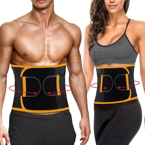 Waist Trainer - Pressure Training Belt for Women Men, Breathable Waist Trimmer, Fitness Sweat Belt for Home Office in Saudi Arabia
