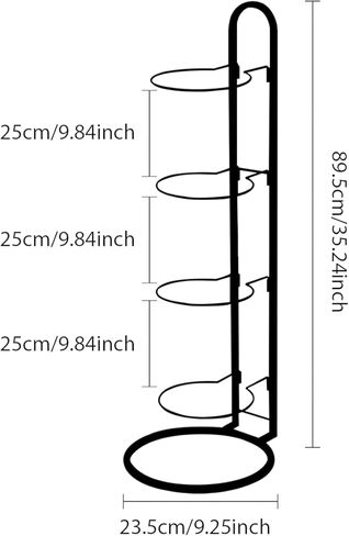 2024 New Ball Storage Rack，4 Tier Cube Ball Storage Holder，Basketball Football Holder Carbon Steel Heavy Duty Basketball Stand Painted Nail-Free Multi-Purpose Vertical Ball Rack in Kuwait