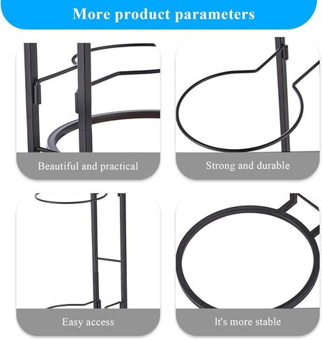 2024 New Ball Storage Rack，4 Tier Cube Ball Storage Holder，Basketball Football Holder Carbon Steel Heavy Duty Basketball Stand Painted Nail-Free Multi-Purpose Vertical Ball Rack in Kuwait