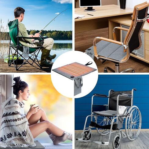 2 جهاز كمبيوتر شخصى المحمولة قابلة للطي وسادة مقعد ساخنة وسادة مقعد التدفئة وسادة USB Z للماء 3 وضع وسادة كرسي ساخنة قابلة للتعديل للرياضات الداخلية والخارجية، بنك الطاقة غير المدرجة in Kuwait