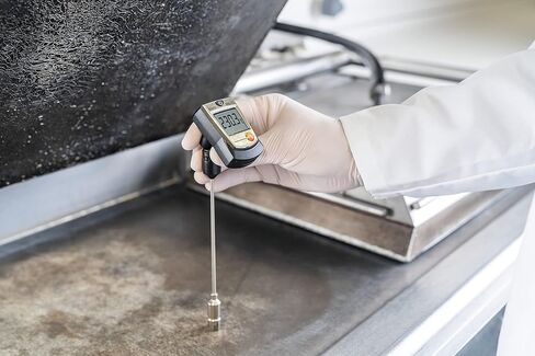 مسدس درجة الحرارة Testo 905-T2 - مقياس درجة الحرارة للأسطح الملساء وغير المستوية - مسدس ميزان الحرارة لما يصل إلى 662 درجة من قياسات درجة الحرارة في التدفئة والسباكة والتبريد والطهي in Kuwait