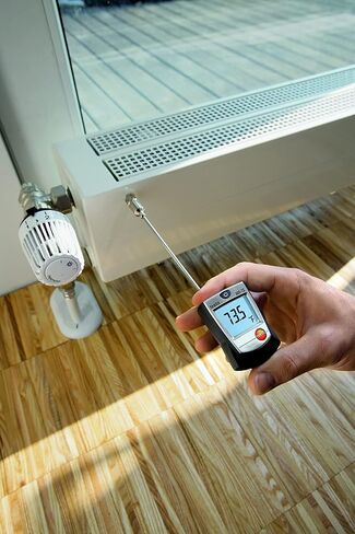 مسدس درجة الحرارة Testo 905-T2 - مقياس درجة الحرارة للأسطح الملساء وغير المستوية - مسدس ميزان الحرارة لما يصل إلى 662 درجة من قياسات درجة الحرارة في التدفئة والسباكة والتبريد والطهي in Kuwait