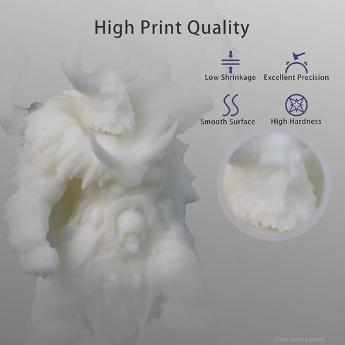 MakerCubic3 راتنج طابعة ثلاثية الأبعاد سريع يشبه ABS. معالجة شريط 405 نانومتر، طباعة ثلاثية الأبعاد سائلة غير هشة عالية الدقة تشبه البوليمر الضوئي، راتنج لطباعة LCD DLP ثلاثية الأبعاد (500 جرام) (أشيب) in Saudi Arabia