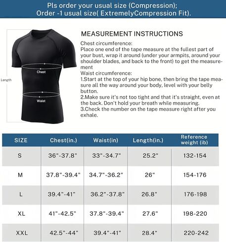 Men's Compression Shirts Short Sleeve Gym Tshirts Running Tops Cool Dry Sports Base Layer Athletic Undershirts in Saudi Arabia