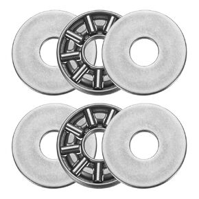 uxcell 2 Sets AXK75100+2AS Thrust Needle Roller Bearings with Washers, 75x100x3mm Chrome Steel Needles Roller Bearing