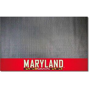 FANMATS 12124 Maryland Terrapins Vinyl Grill Mat - 26in. x 42in. - Deck Patio Protective Mat | Oil, flame, and UV resistant
