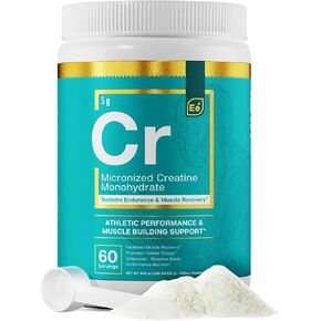 Essential Elements Monohydrate Creatine Powder for Women and Men - Micronized Creatine Instantized - Unflavored Pure Creatine Powder Supplements - 60 Servings