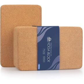 Forbidden Road 2 Pack Cork Yoga Blocks - 4 * 6 * 9 inch