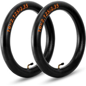 14 Inch Electric Bike Tubes: 2 Pack 14×2.125/2.35 Inner Tubes for Electric Scooter & E-Bike with Bent Valve Stem
