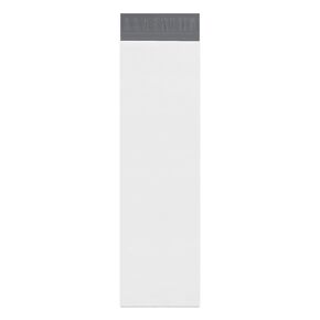 BOX USA White Long Poly Mailer, 6"L x 39"W , Pack of 100 | Self-Sealing Durable Plastic Envelope for Secure Shipping, Packaging, & Storage, Ideal for Personal & Small Business Shipping Needs , 6x39