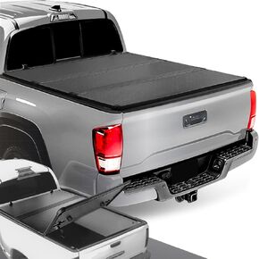 DNA MOTORING New Upgrade Truck Bed Top Hard Solid Tri-Fold Tonneau Cover Compatible with 16-19 Toyota Tacoma with 5Ft Bed, TTC-HARD-059