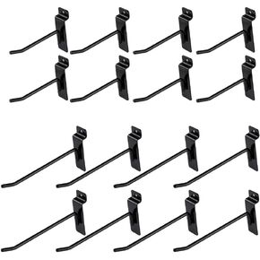 Guitar Display Hanger, 4-Pack,for Slatwall and Wall Hangers, Premium Guitar Hooks Perfectly Displayed in Music Retail Stores/Bedrooms/Bars, Black