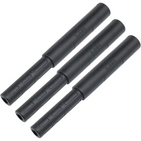 yukata Golf Shaft Extension Putter Shaft Extension 0.49" - 0.59" Golf Club Extensions Golf Club Shafts for Iron/Wood Golf Repair Black 3PCS