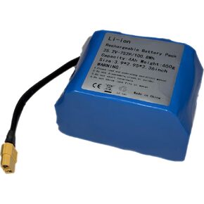 18650 Lithium-ion Battery Pack 25.2V 4Ah 7S2P/100.8Wh Rechargeable Battery for Jetson-Rave, Hover-1 Superstar/Chrome Self Balancing Scooters-240607, XT60 Plug and 6 Months Warranty by Factory