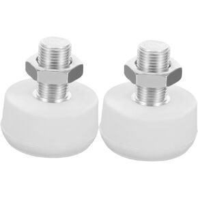 2pcs Skating Toe Stoppers Replacement Roller Skate Stoppers Toe Stops Roller Skates Roller Skate Toe Stops Professional Toe Stops Toe Stops Plugs Metal Replaceable Brake Pads White