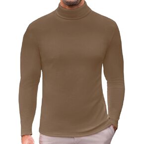 Ekouaer Men's Turtleneck Long Sleeve Turtle Neck Shirts Basic Lightweight Undershirt Thermal Pullover Sweater S-XXL