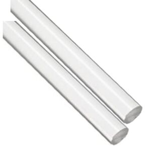 Acrylic Lucite Rod Dowel - 7/8" (22mm) x 36" (914mm) - Lot of 2 Rods (Clear)